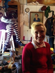 Sandra Broman of "Sister George Productions" in her fabulous studio/gallery