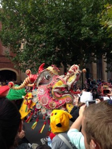 Dragon in the Bendigo Easter Parade