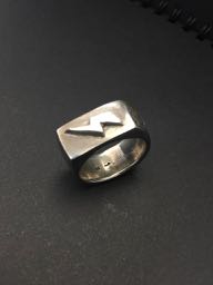 Lightning Strike! Ring.. Sand-cast 925Silver