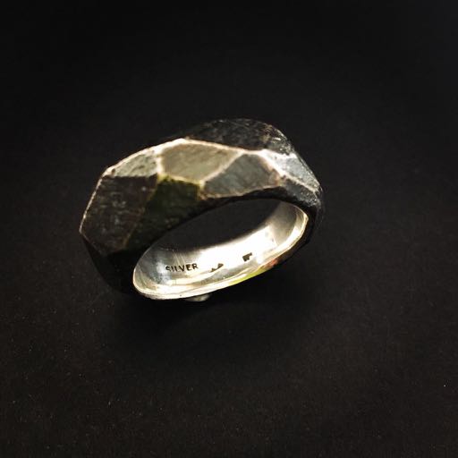 RING .. sand-cast 925silver