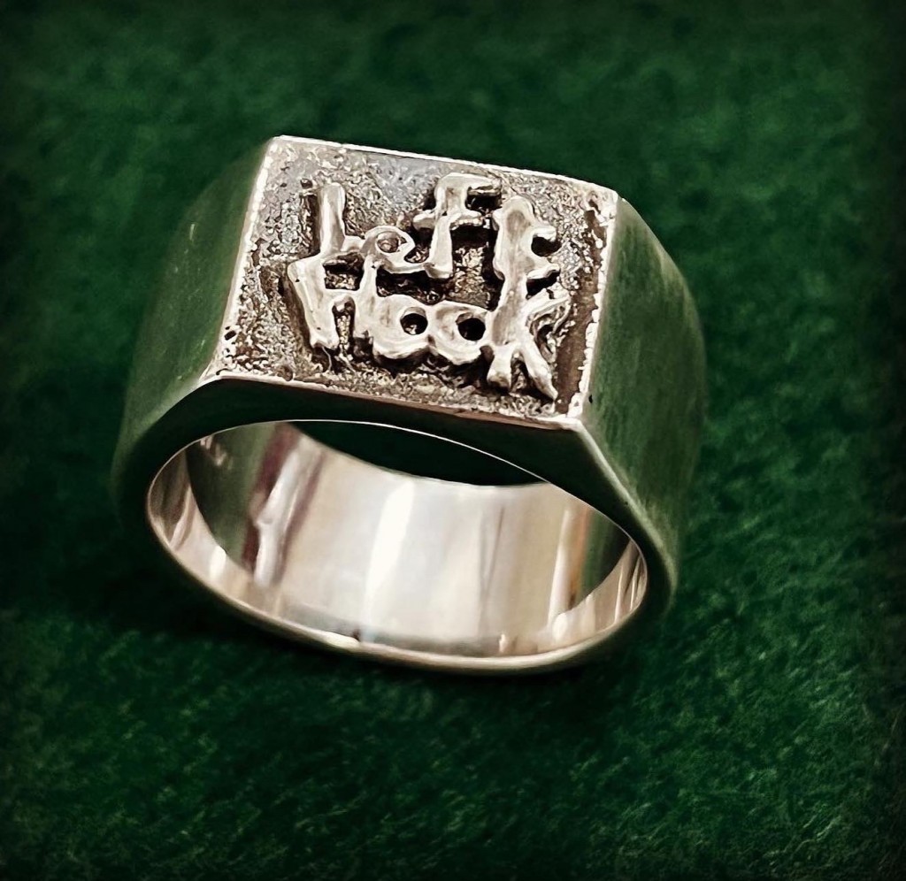 LEFT HOOK Silver Signet Men’s Ring