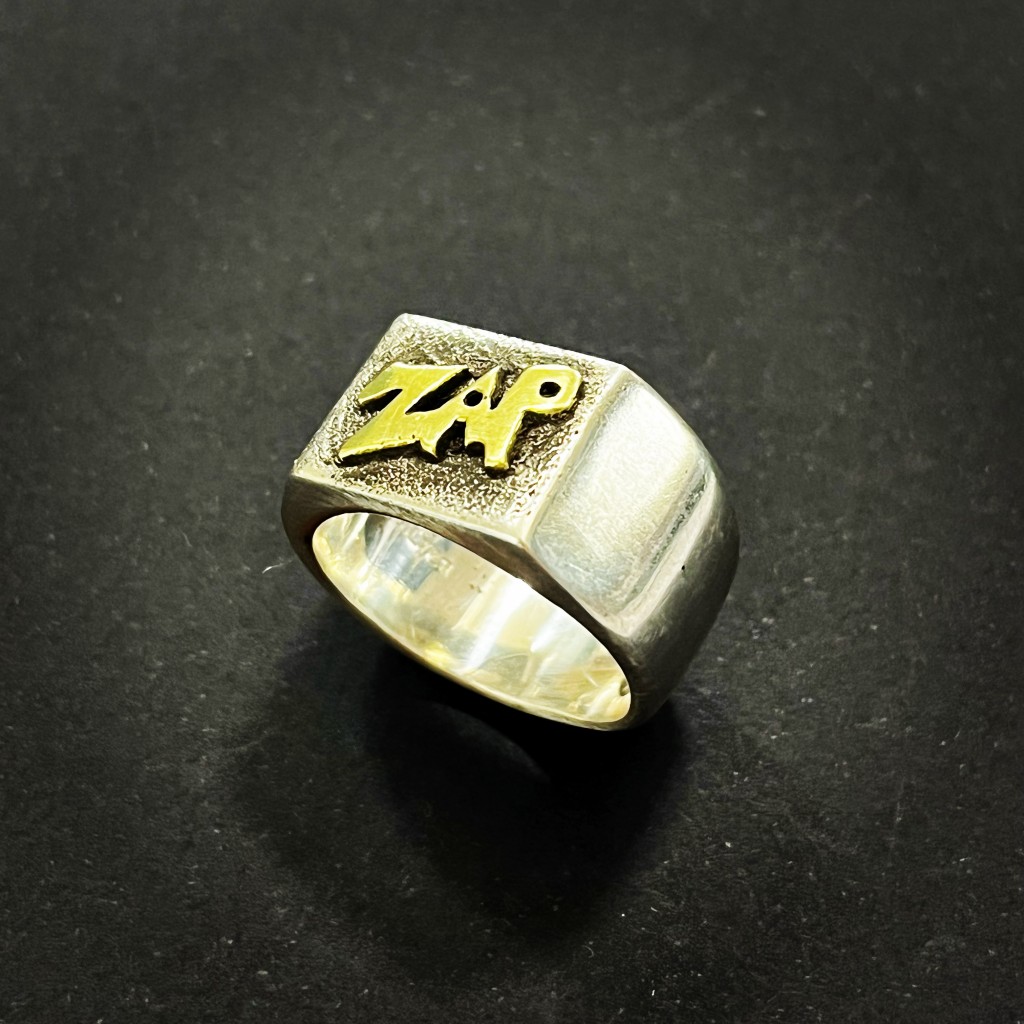 ZAP Silver and Brass Signet Men’s Ring