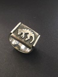 Ring ... Thylacine...Sand-cast and fabricated 925silver