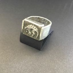 Ring ... Thylacine...Sand-cast and fabricated 925silver