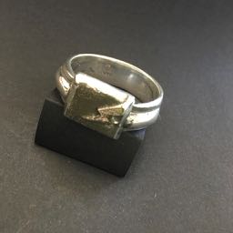 Lightning Strike! Ring.. Sand-cast 925Silver