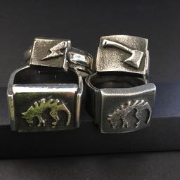 Rings... Sand-cast and fabricated 925silver