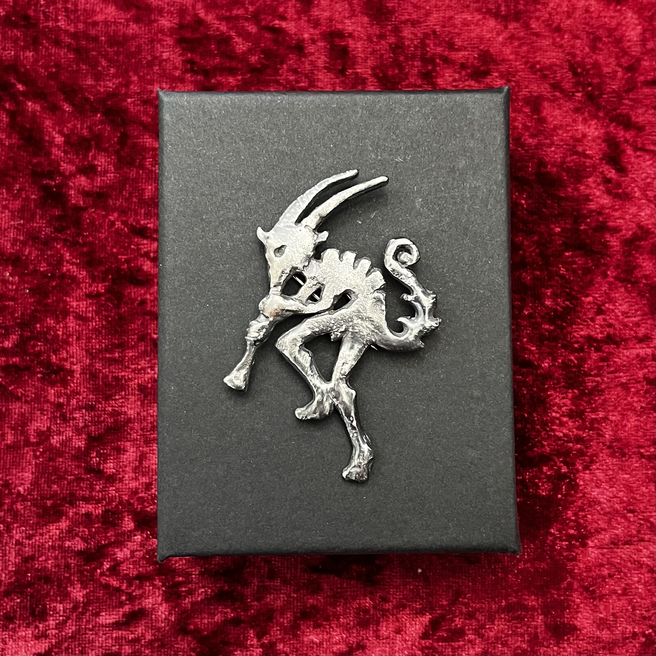 KOKOPELLI Sandcast Sterling Silver Brooch